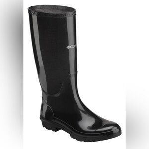 Columbia Luscher Omni-Heat Classic Rubber Boot Womens 9 Black NIB